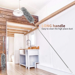 Extendable Telescope Microfiber Duster Long Handle For Cleaning Dust, Dirt And Stains Fan Duster High Quality